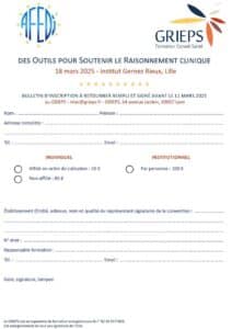 Bulletin d'inscription